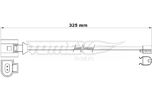 Výstrażný kontakt opotrebenia brzdového oblożenia TOMEX Brakes